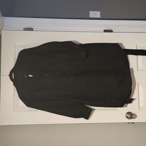 NWT Banana Republic Black Suede Shirt Dress